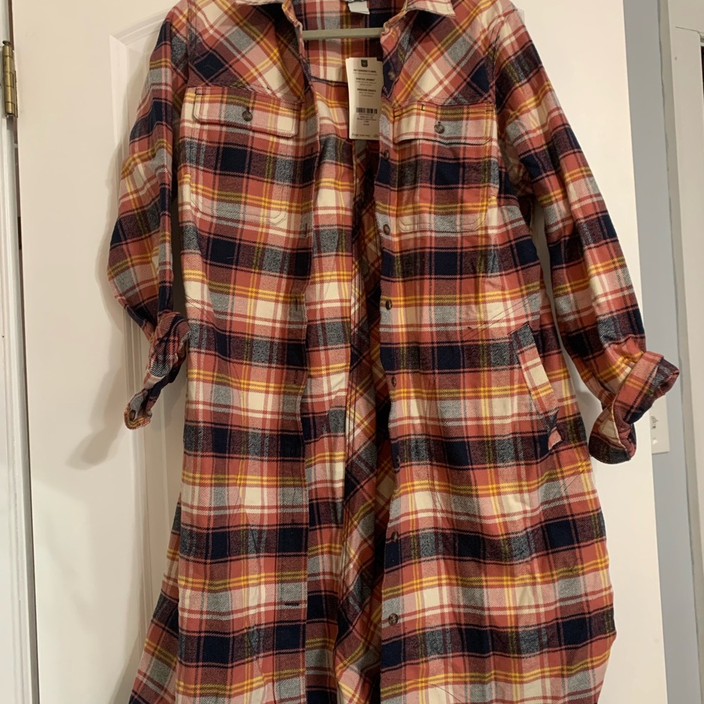Duluth Trading Co. Plaid Jacket - Red, Yellow, Black